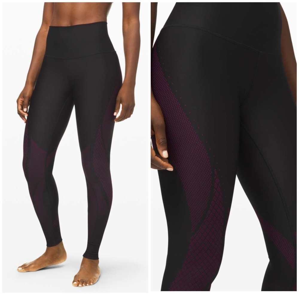 Lululemon Leggings Womens 4 Mapped Out High Rise Tight Stretch Yoga Pilates Gym